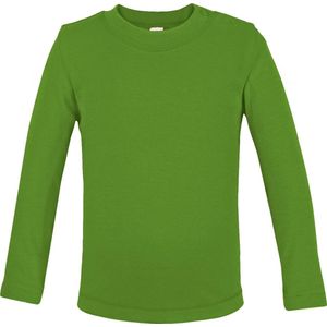 Link Kids Wear baby T-shirt met lange mouw - Lime groen - Maat 74/80
