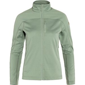 Fjällräven Abisko Lite Fleece Jacket Dames Outdoorvest - Misty Green - M