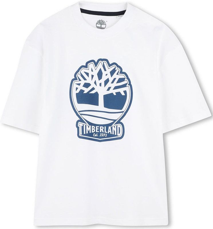 Timberland - T60422 - T-shirt - Wit - Korte Mouwen - Jongens