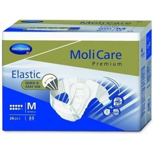Hartmann - Molicare Premium Slip Elastic - Incontinentiemateriaal - 9 Druppels - Medium - 6 Pakketten van 26 Stuks