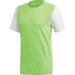 adidas Estro 19  Sportshirt - Maat M  - Mannen - lime groen/wit