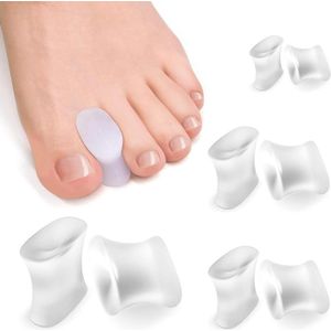 Inovra - Teen separator set van zachte siliconen gel voor ergonomische teen correctie en pijnloos lopen - Maat S/M/L - Wasbaar en herbruikbaar