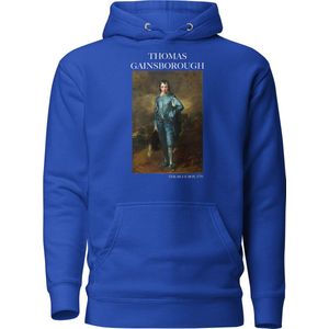 Thomas Gainsborough 'De Blauwe Jongen' (""The Blue Boy"") Beroemd Schilderij Hoodie | Unisex Premium Kunst Hoodie | Team Royal | M