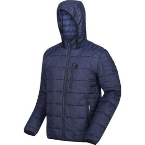 Danar geïsoleerde, gewatteerde jas van Regatta met capuchon voor heren, regenbestendig, Jas, zwart marineblauw