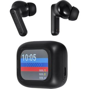 TUNIQ Draadloze oortjes - met smart oplaaddoos - Zwart
