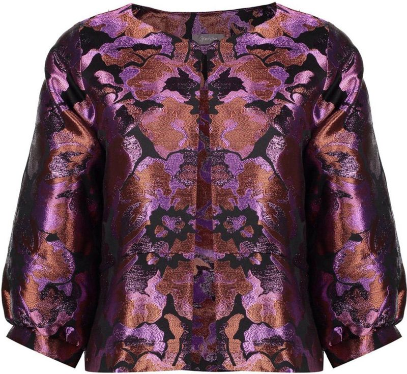 Geisha - Blazer - Glimmend - 55727 - Black/Purple - Dames