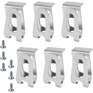 Roestvrij Stalen Riem Clips voor Elektrisch Gereedschap - Set van 6 Heavy Duty Haken
