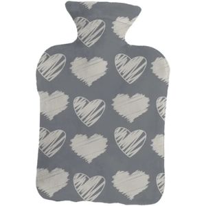 Warmwaterkruik - Fleece Overtrek - Lekvrij - 2 Liter - Snelle Warmte bij Buikpijn en Koude Dagen - Comfortabel en Veilig