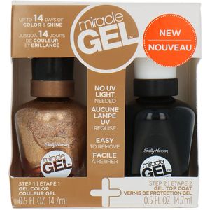 Sally Hansen Miracle Gel Duopack Nagellak - 151 Bronze & Effect