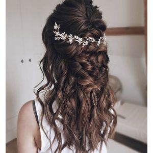 VERONICA goudkleurige bruidsspeld - haaraccessoire bruiloft