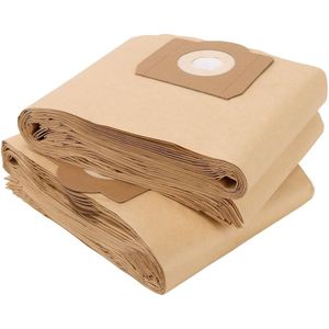 20pcs 80x22cm Light Brown WD3 Vacuum Bags, Paper Filter Bags, Paper Filter Bags Bag for Wet and Dry Vacuum Cleaner