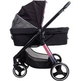 Ibiyaya Retro Hondenbuggy Luxe Stroller - Prism Black - 84x66x102cm