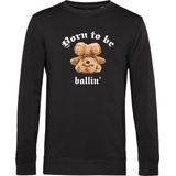 Heren Sweaters met Ballin Est. 2013 Born To Be Sweater Print - Zwart - Maat S