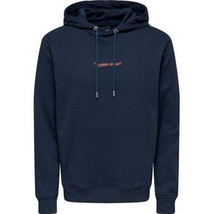 ONLY & SONS ONSKYLE REG LIFE RCYTXT PR HOOD 3610 SWT Heren Trui - Maat M