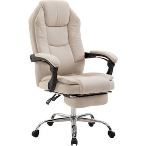 Ergonomische Bureaustoel met Armleuningen - Comfortabele Zitting - Crème Kleur