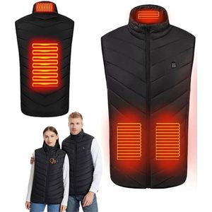 Verwarmd vest - verwarmd vest heren- Verwarmd bodywarmer voor dames/heren - Verwarmd vest met 3 niveaus - Perfect voor buitenactiviteiten met Kerstmis en Thanksgiving - Wandelen - Motorrijden - Vissen - Skiën (geen batterijen - maat XL)