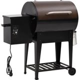 vidaXL Pelletbarbecue met bodemplaat 94 cm ijzer zwart