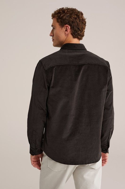 WE Fashion overshirt donkerbruin