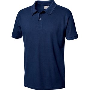 SIR SAFETY PIQUET Korte mouw Werkpolo HEREN Donkerblauw - 100% Katoen - 180 g/m² - Dubbel Gestikt