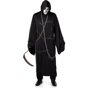 Karnival Costumes Verkleedkostuum Ghoustly Ghoul Heren Halloween Kostuum Volwassenen - Polyester Zwart Mt L