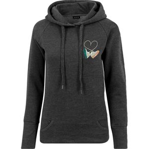 Mister Tee - Ladies Kicks Love EMB Hoodie/trui - M - Grijs