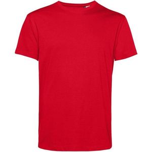 B&C Heren Organisch E150 T-Shirt (Rood)