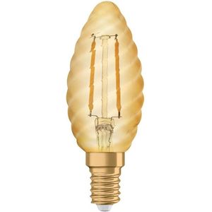 Osram Vintage 1906 LED E14 BW35 1.4W 825 Goud | Extra Warm Wit - Vervangt 12W