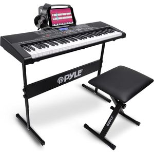 Elektrische Piano met 61 Toetsen - Compact Keyboard met Bluetooth en Karaoke Functie