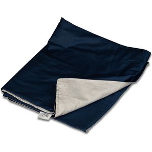 Ella - Hoes voor Verzwaringsdeken - Blauw & Grijs - 100% Biologisch Katoen - 150x200cm