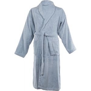 TISECO - Badjas LINDU - katoen - badstof, met zakken - L/XL, lichtblauw