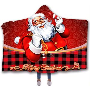 Hoodie Deken Met Mouwen - Onesie - Plaid - Fleece Blanket - Knuffeldeken - Dames - Heren - Kinderen - Kerstman - Volwassenen