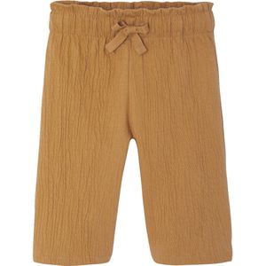 Ruime Babybroek - Karamel - Brede Babybroek - Gegolfd Jersey - Elastische Tailleband
