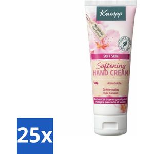 25 x Kneipp - Handcrème - Soft Skin - Amandelbloesem - 75 ml - Amandelolie - Sheabutter - Vitamine E - Huidveroudering - Verzorgend