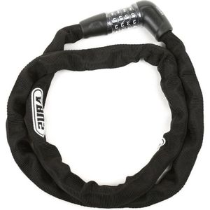 Steel-O-Chain 5805C kettingslot - cijferslot - 5 mm dikke stalen ketting - ABUS veiligheidsniveau 4 - 110 cm - zwart - beste kwaliteit - extra veiligheid chain lock