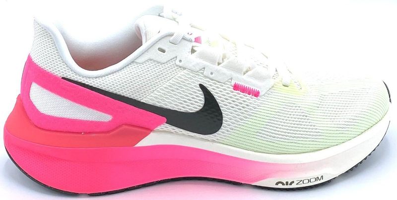 Nike - Structure - Hardloopschoen - Sail Sequoia Hyper Pink Bright Crimson - 25 cm