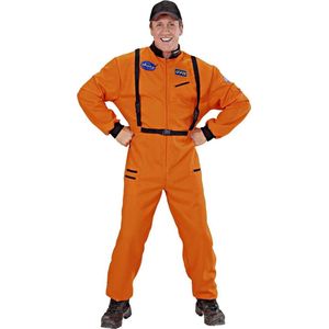 Widmann - Science Fiction & Space Kostuum - Amerikaanse Astronaut Oranje - Man - Oranje - Medium - Carnavalskleding - Verkleedkleding