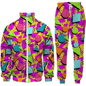 Jaren 80 Trainingspak - 80's - Oldscool - Festival - Feest- Retro - Fuif - Gabber - Verkleedkleding