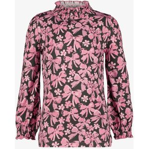 TwoDay meisjes coltrui met strikjes zwart roze - Maat 92