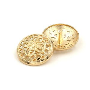 Retro kledingknopen - geschikt voor blazers en uniformen - 10 stuks - goud - 20 mm