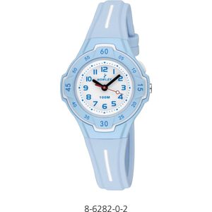 Nowley 8-6282-0-2 analoog horloge 30 mm 100 meter blauw/ wit