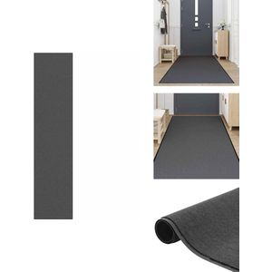 vidaXL Deurmat - Deurmatten - Mat - Voordeur Mat - Deurmat 115x500 cm antracietkleurig