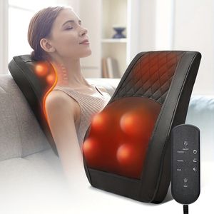 massagekussen - Massage Apparaat met Verwarming – Voor Nek, Schouders & Lichaam – Met Tril- en Drukfunctie – Unisex Cadeau voor Ontspanning Thuis of op Reis