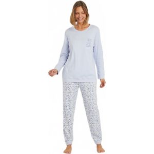 Katoenen interlock pyjama met lange mouwen