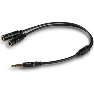 Teufel Y-splitter voor koptelefoonkabel - zwart