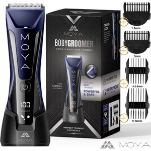 MOYA® Bodygroomer Mannen - Trimmer voor Lichaam en Baard - Body Trimmer Heren - Scheerapparaat - Veilig scheren - Waterdicht - Bodygroomer