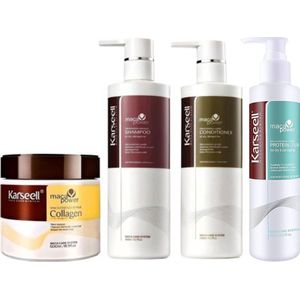 Karseell Protein Leave in Cream +Haarmasker + 800 ml Shampoo + 800 ml Conditioner + Extra Bundelvoordeel