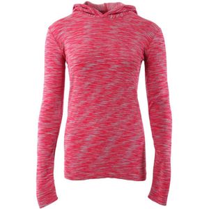Diadora - Hoodie - Roze - Grijs - Polyester - Polyamide - Met Capuchon