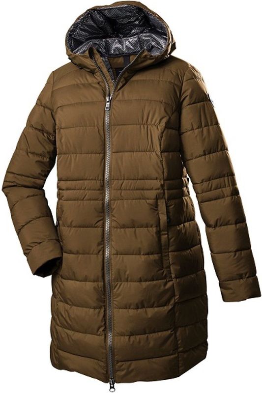 STOY Dames parka in dons-look met capuchon STW 12 WMN QLTD PRK, bruin, 46, 38826-000