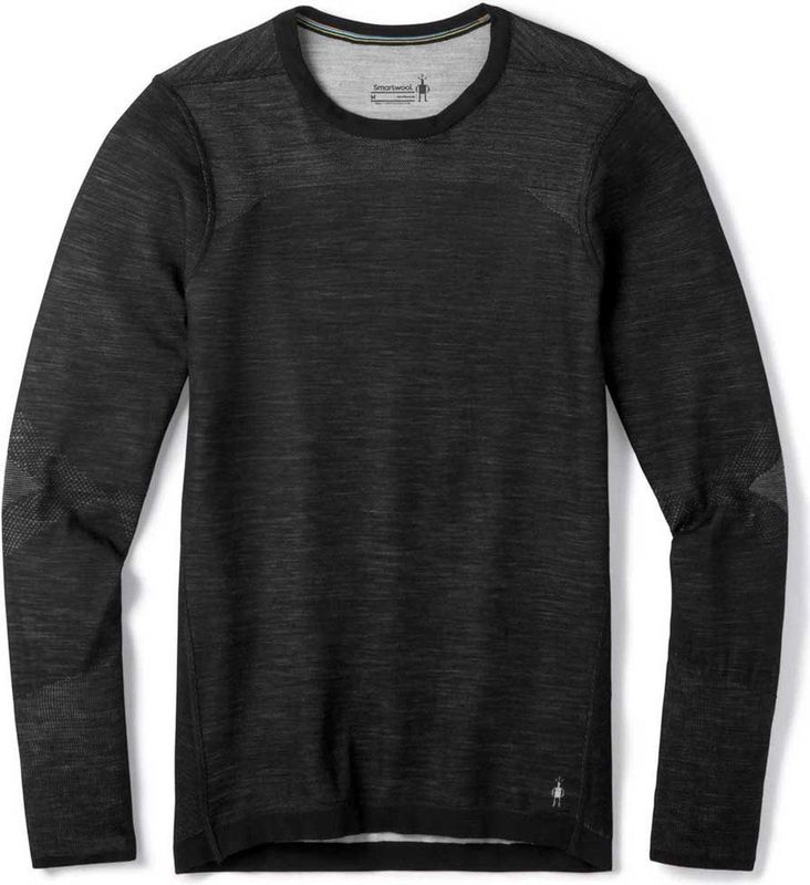 Smartwool - Intraknit Thermal Merino Base Layer Crew - Ondershirt - Zwart-Wit