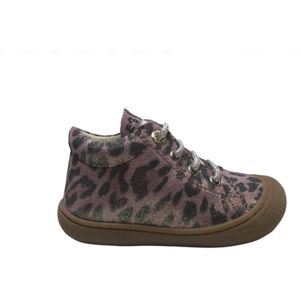 Naturino veter bumper metallic roze leopard print lederen schoenen Cocoon Roze mt 20